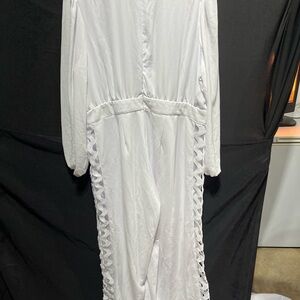 Ashley Stewart Elegant White Jumpsuit